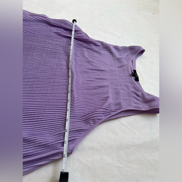 Massimo Dutti Womans Maxi Dress Size M Purple Pleated Flaw - Picture 6 of 8